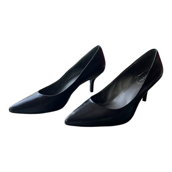 Maripé Marley Black Leather Pumps 71/2M - Picture 3 of 7